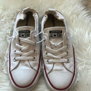 Women’s Size 9 converse Slip On shoes White EUC